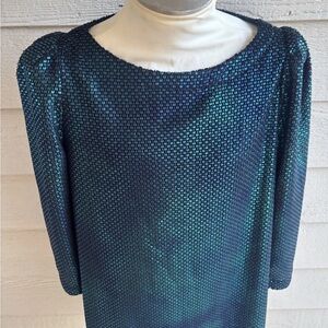 Free People Shimmering Blue Dress size S
